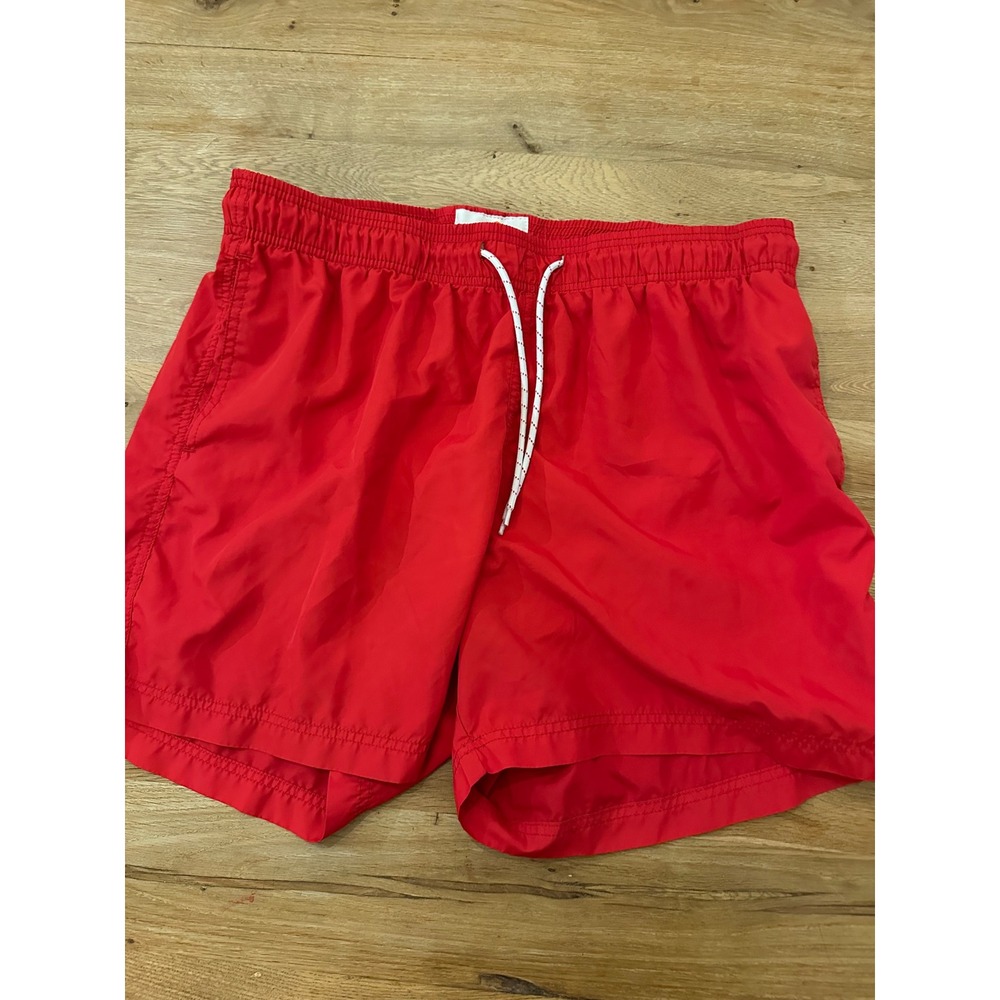 SWIMS Men's Solid Red Board Shorts / Swim Trunks with Drawstring – Size XXL